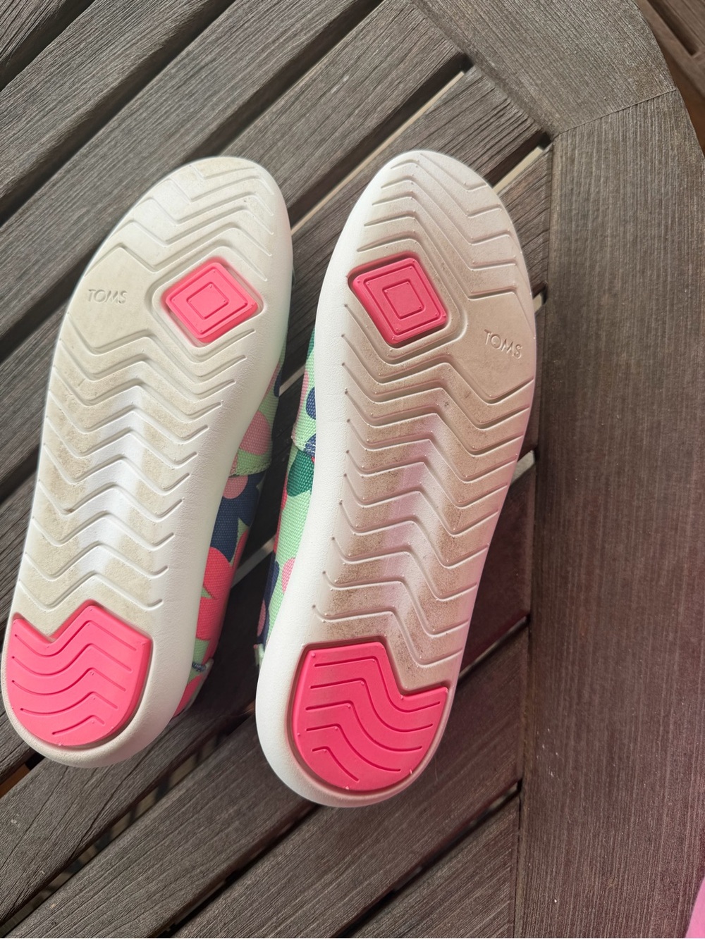 Toms Floral Slip-On Sneakers - Pink, Mint & Blue - Picture 5 of 5